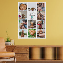 Svåraste Avskedet | Husdjursminne 11 Fotocollage Poster