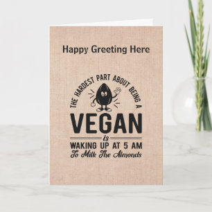 Svåraste delen Vegan, mjölka mandlarna, rolig Vega Kort