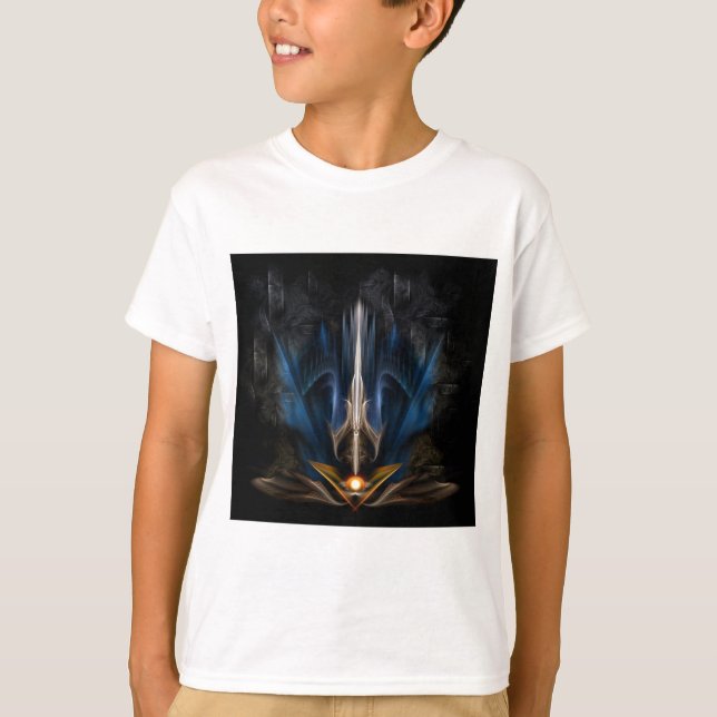 Svärd AV Ljus Fraktal Konst T-shirt (Framsida)
