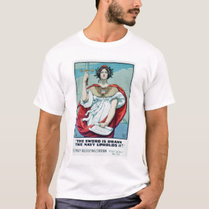 Svärd dras - marinen försvarar det (US02303) Tee