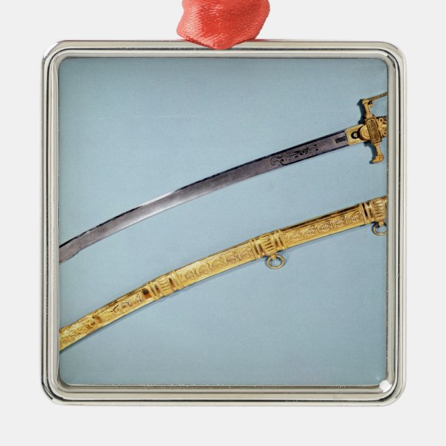 Svärd fallen föra Napoleon mig vid Directoiren Julgransprydnad Metall (Framsidan)
