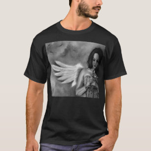 Svärd för försvarareängelflicka t-shirt