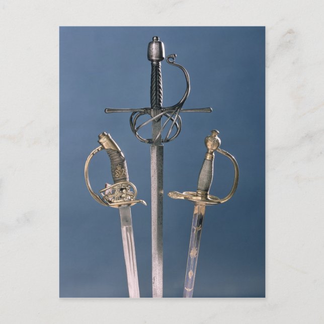 Svärd för infanteriofficeren vykort (Framsida)