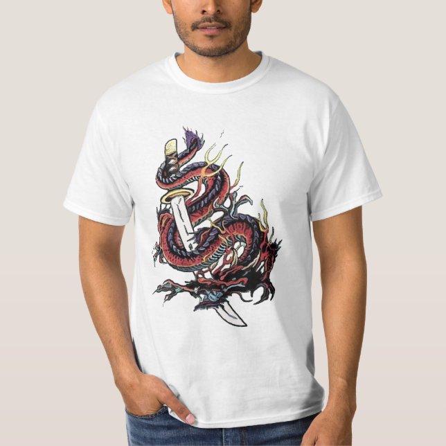 Svärd och drake t-shirt (Framsida)