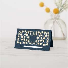 Svärd & Sköld Medeltida Fantasy Monogram Bröllop Placeringskort