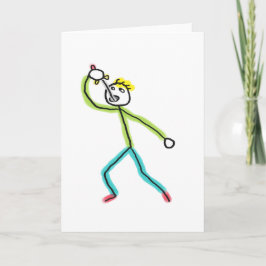 Svärd Sväljande Stickman Kort