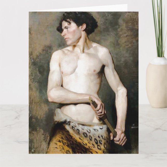 Svärdets teckning Fina konst Gratulationskort Kort (Framsida)