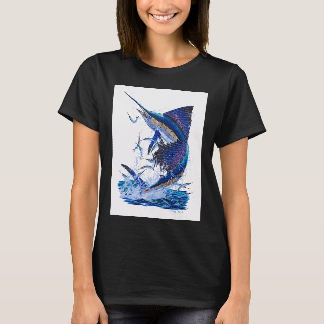 Svärdfisk och ballyhoo t shirt (Framsida)