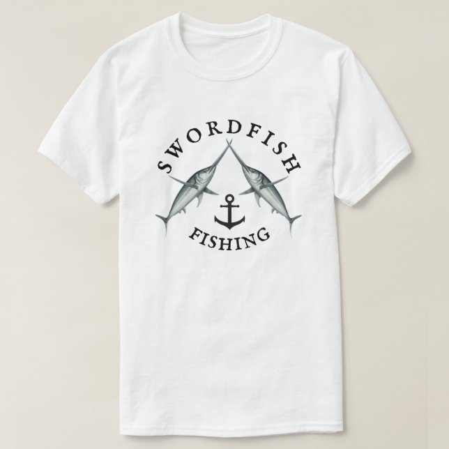 Svärdfiskfiske T Shirt (Design framsida)