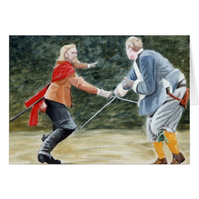 Svärdkamp Hälsningskort (Framsidan Horizontal)