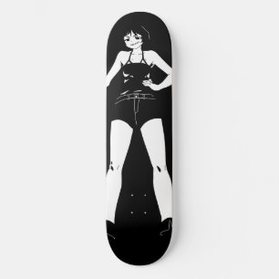 Svärdkvinna Anime Girl Skateboard Deck
