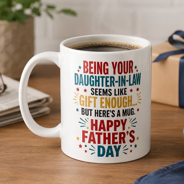 Svärdotter present kaffemugg rolig fadersdag (Skapare uppladdad)