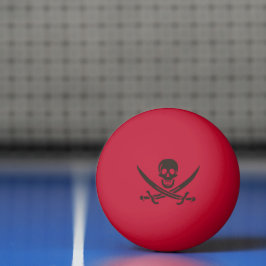 Svardsjälm av obsidian Calico Jacks piratflagga Pingisboll