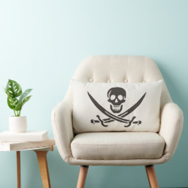 Svardsjälms pärla Piratflagga för Calico Jack Lumbarkudde