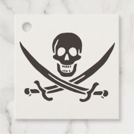 Svardsmanspannkopp Piratflagga för Calico Jack Gåvor Etiketter