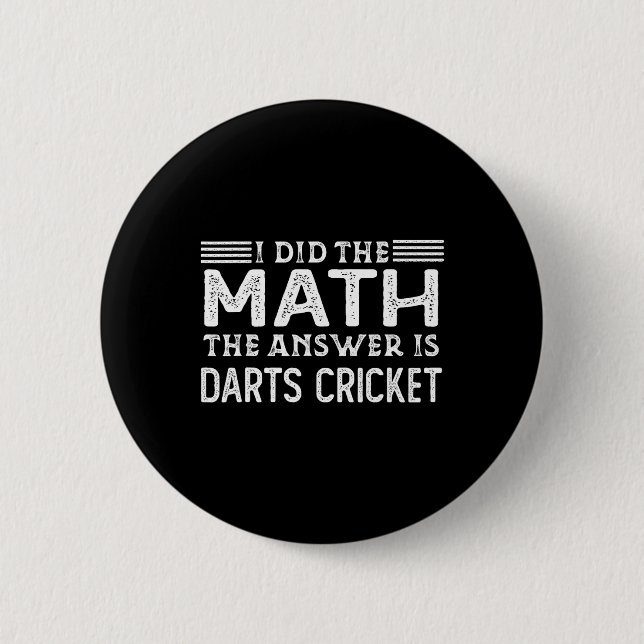 Svaret Är Dart Cricket Rolig Math Lärare Stu Knapp (Framsida)