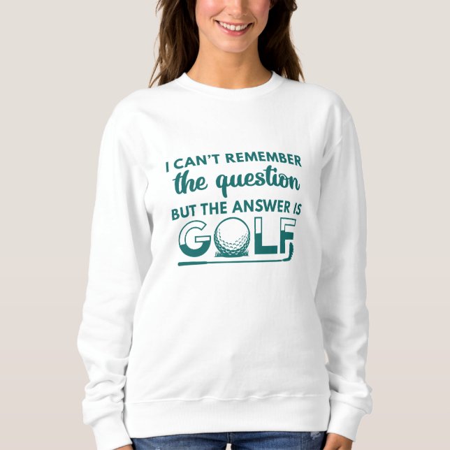 Svaret Är Golf T Shirt (Framsida)