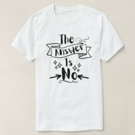Svaret är ingen konstig offert t shirt