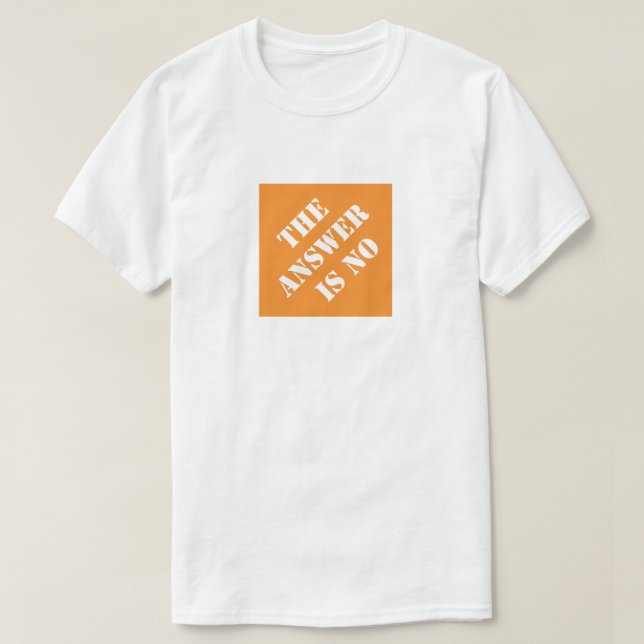 Svaret är inget lustigt Pappa Humous Fars dag T Shirt (Design framsida)