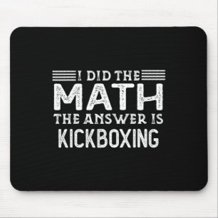 Svaret Är Kickboxning Rolig Matematiklärare Studen Musmatta