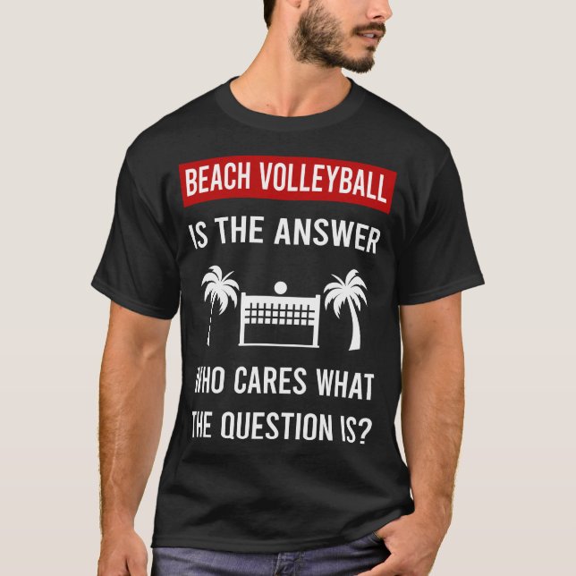 Svaret Beach Volleyball T Shirt (Framsida)