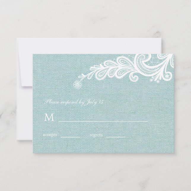 Svaret från Burlap och Snöre Bröllop OSA (Framsida)