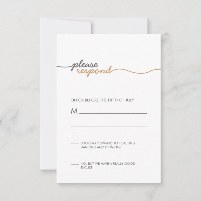 Svaret från Elegant Guld OSA Kort (Framsida)