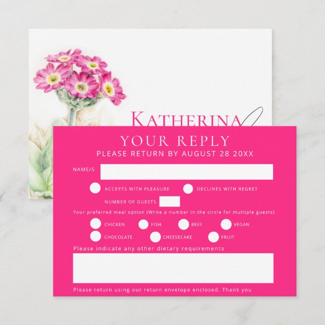 Svaret på Alpepakros art bröllop OSA Kort (Fram/baksida)