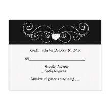 Svaret på Bröllopsfesten av svart och vit OSA Hear