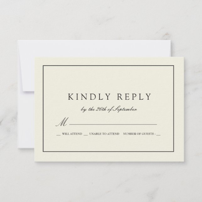 Svaret på den feta Sandstone Färgad Bröllop OSA Kort (Framsida)