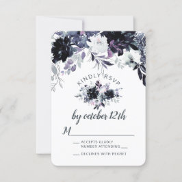 Svaret på den nattliga Blommigten Dusty Blue-Bröll OSA Kort