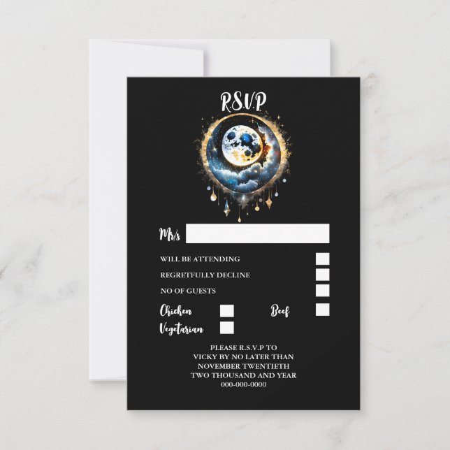 Svaret på eleganten på kallestial starthund nattet OSA kort (Framsida)
