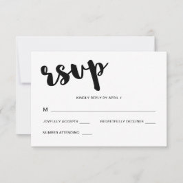 Svaret på svartvit typografi-Bröllop OSA