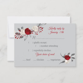 Svaret på valet av rött och vitt blomma i botanisk OSA kort