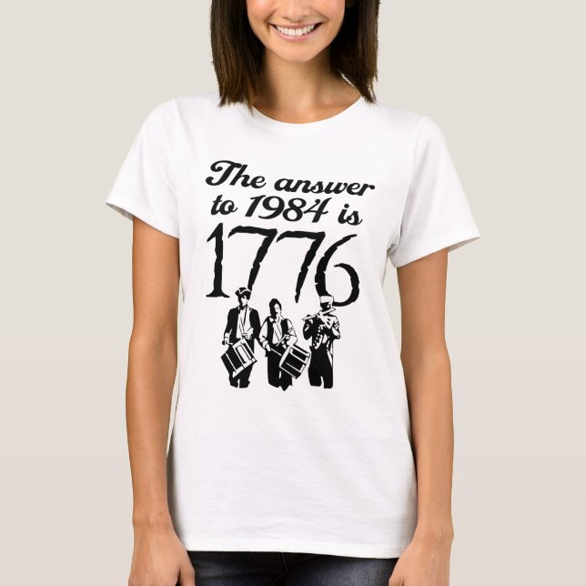 Svaret till 1984 är 1776 tee (Framsida)