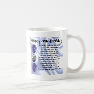 Svärfardikt - 70th födelsedag kaffemugg