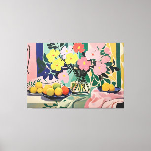 Svårfärgad färgsfärg som inspirerats av Matisse Canvastryck