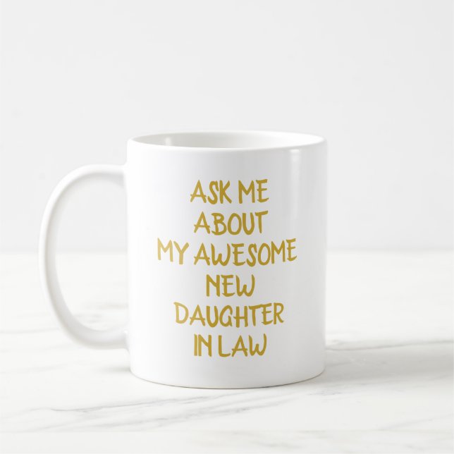 Svärfarpresent Brudgum Pappa Bröllopsdag Present Kaffemugg (Vänster)