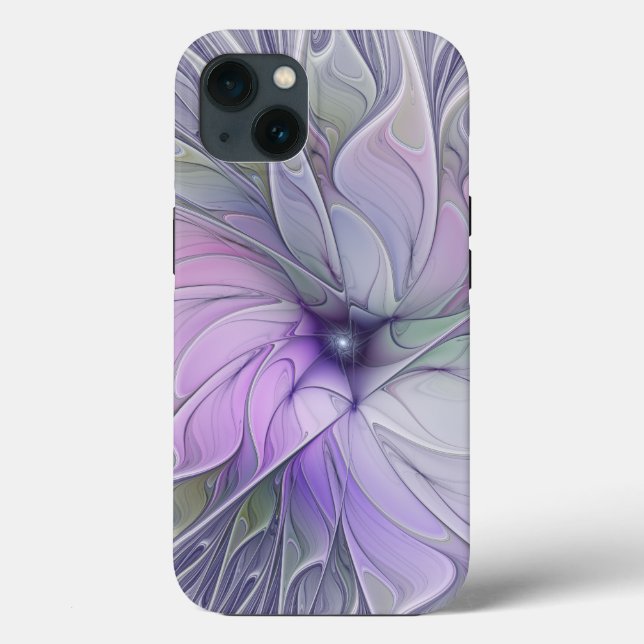 Svårforcerad modern abstrakt fraktalkonst blomma (Baksida)