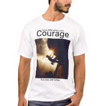 Svårigheter i ansikte med mod och framgång följer