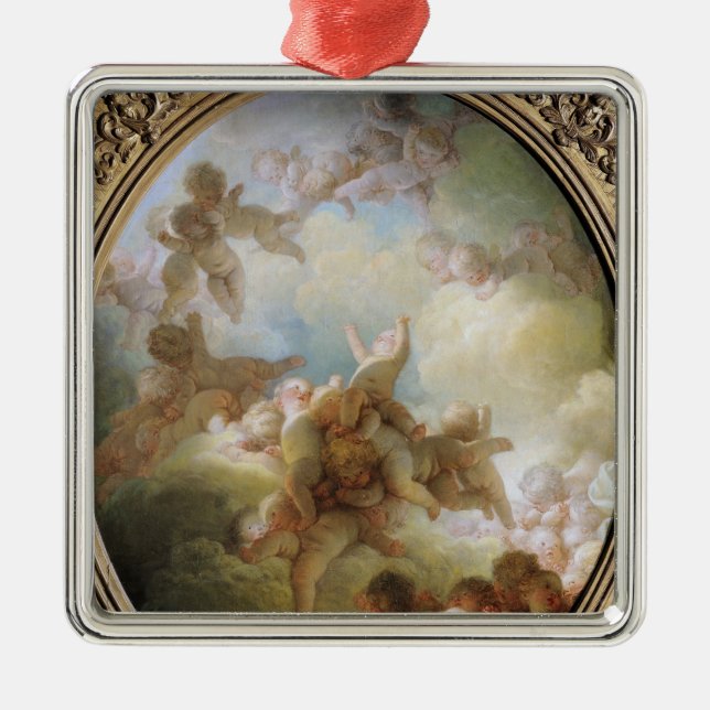 Svärmen av Cupids, c.1767 Julgransprydnad Metall (Framsidan)