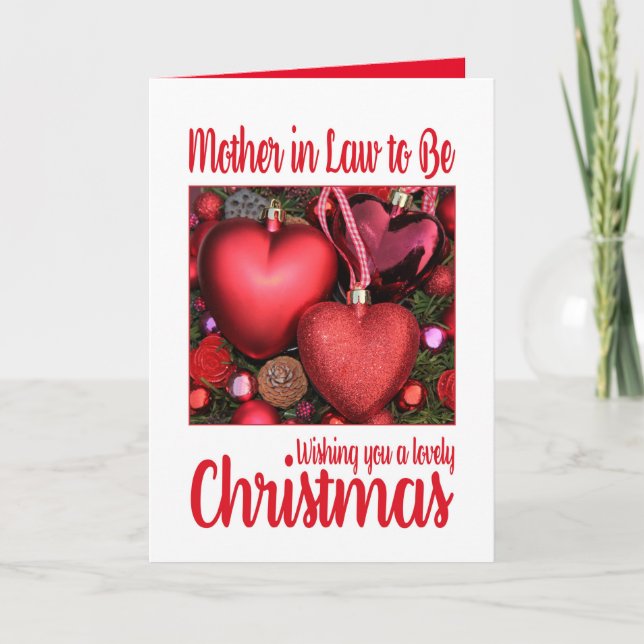 Svärmor att vara ett vackert julkort helgkort (Framsida)