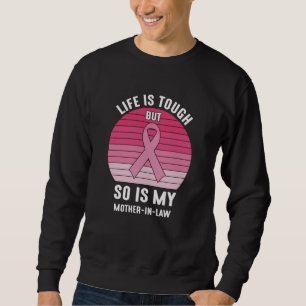 Svärmor Family Matching Breast Cancer Gift Lång Ärmad Tröja