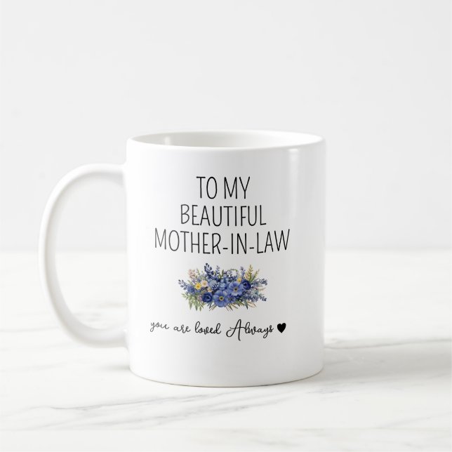 Svärmor Mugg, Svärmor Present, Svärmor Gåva, Kaffemugg (Vänster)