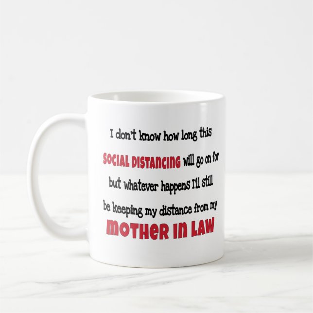  svärmor Social Avstånd  Kaffemugg (Vänster)