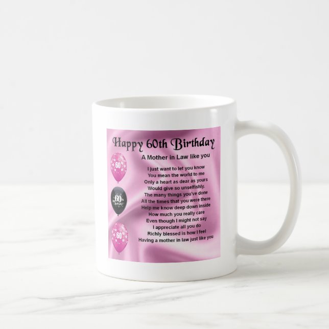 Svärmordikt - 60th födelsedag kaffemugg (Höger)