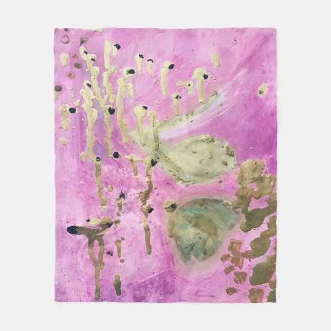 Svarmt Blanket | Unik presentidé Fleecefilt (Framsidan)