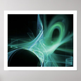 SVAROR I BLÅ, GRÖNT, TEAL POSTER