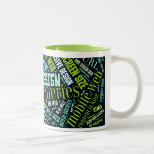 Svars- designmugg Två-Tonad mugg