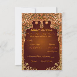 Svarsbrev för kungligt bröllop OSA kort